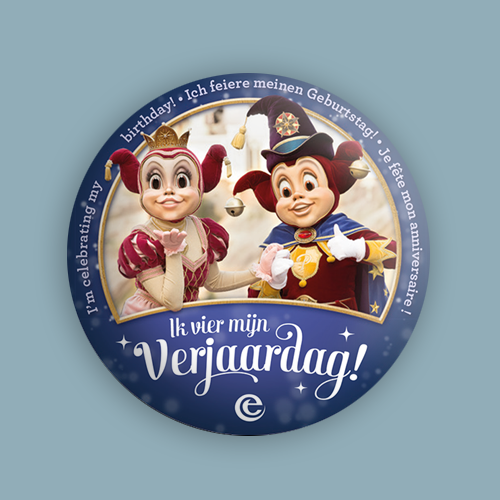 Verjaardagsbutton - Pardoes en Pardijn