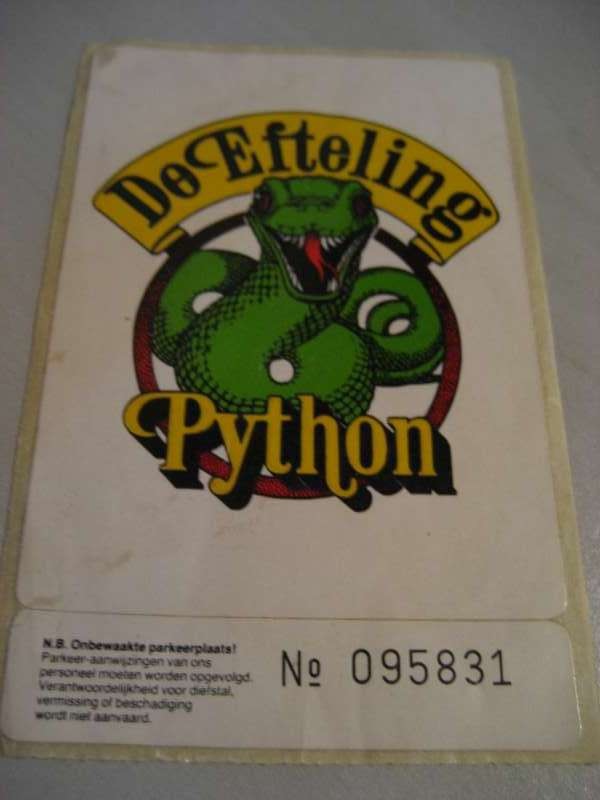 Parkeersticker Python