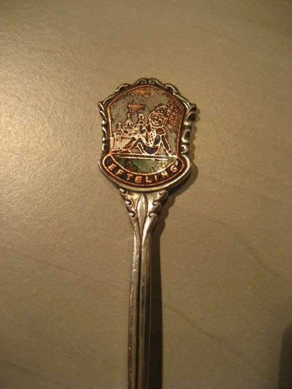 Lepel kleine booschap (schild in kleur)